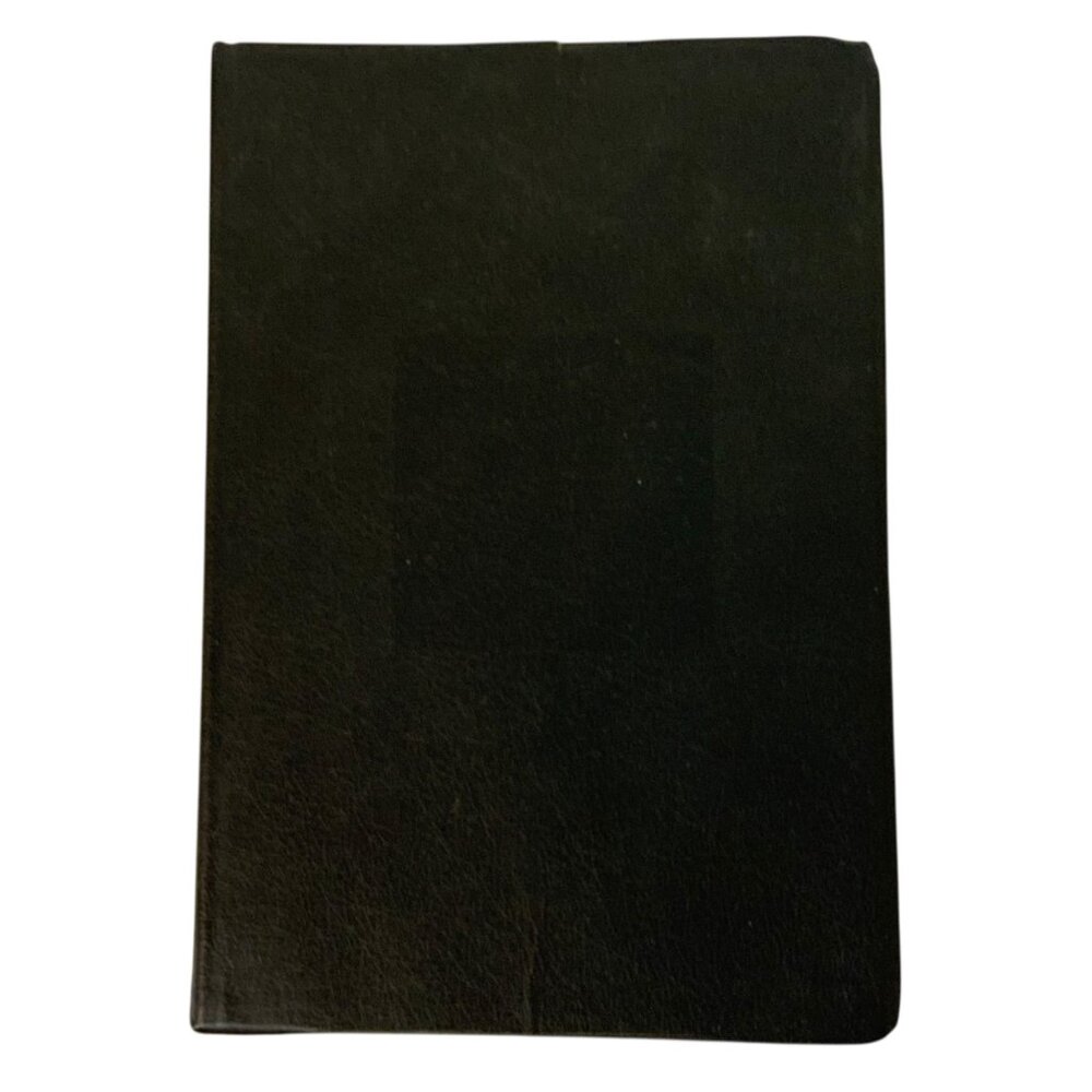 Naves Topical Bible Black Bonded Leather Thumb Indexed Gilt Edge Vintage 1962